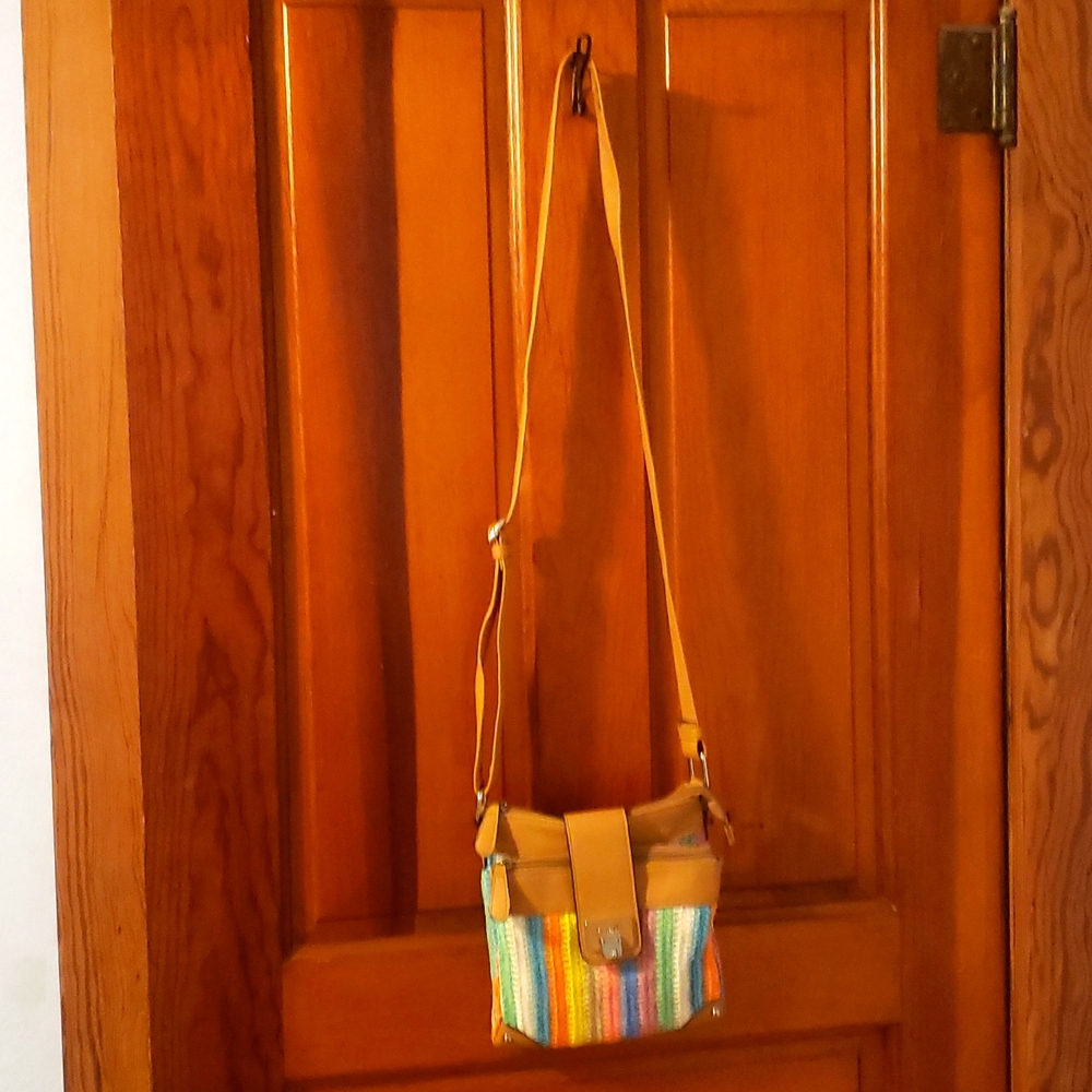 Multi-colored crossbody Rosetti purse